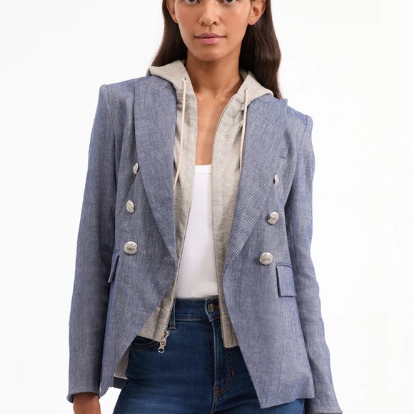 Gray Sleeveless Zip-Up Hoodie - Picture 6 of 6